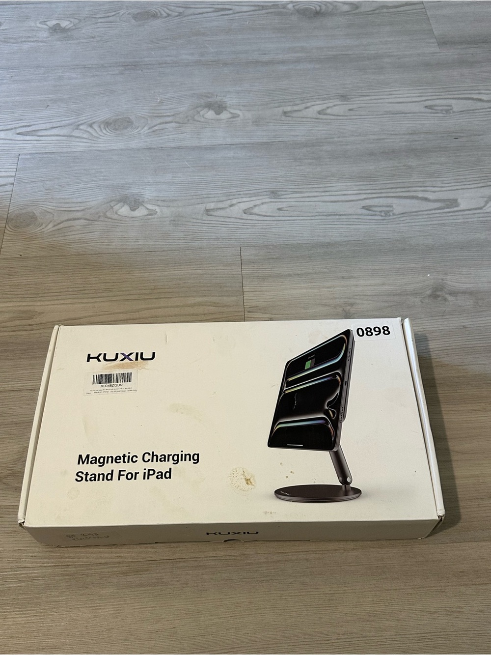 KUXIU Magnetic Charging Stand for Apple iPad Pro Air 18W Foldable Gray Open Box